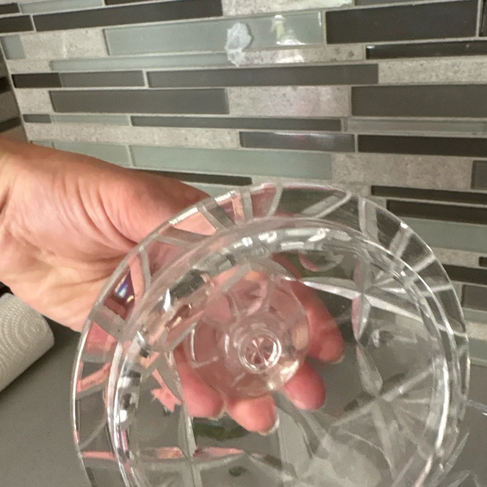 🏡Cut Crystal Apothecary Jar with Lid & Rose Diffuser